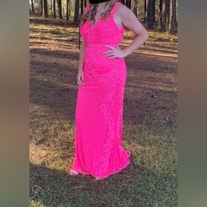 Primavera beaded Prom dress purchased new last year. Only worn once for 4 hours.